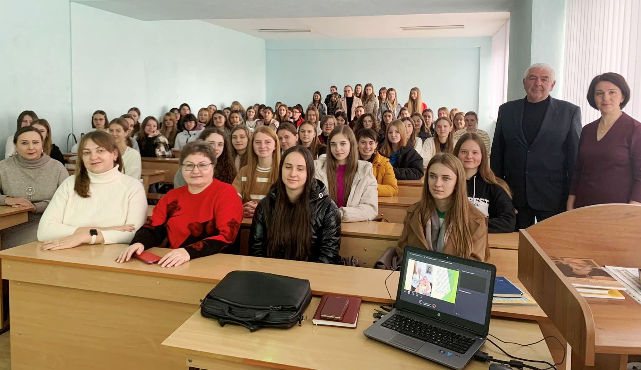Зустріч студентів та викладачів з краєзнавцем Володимиром Чистухом
